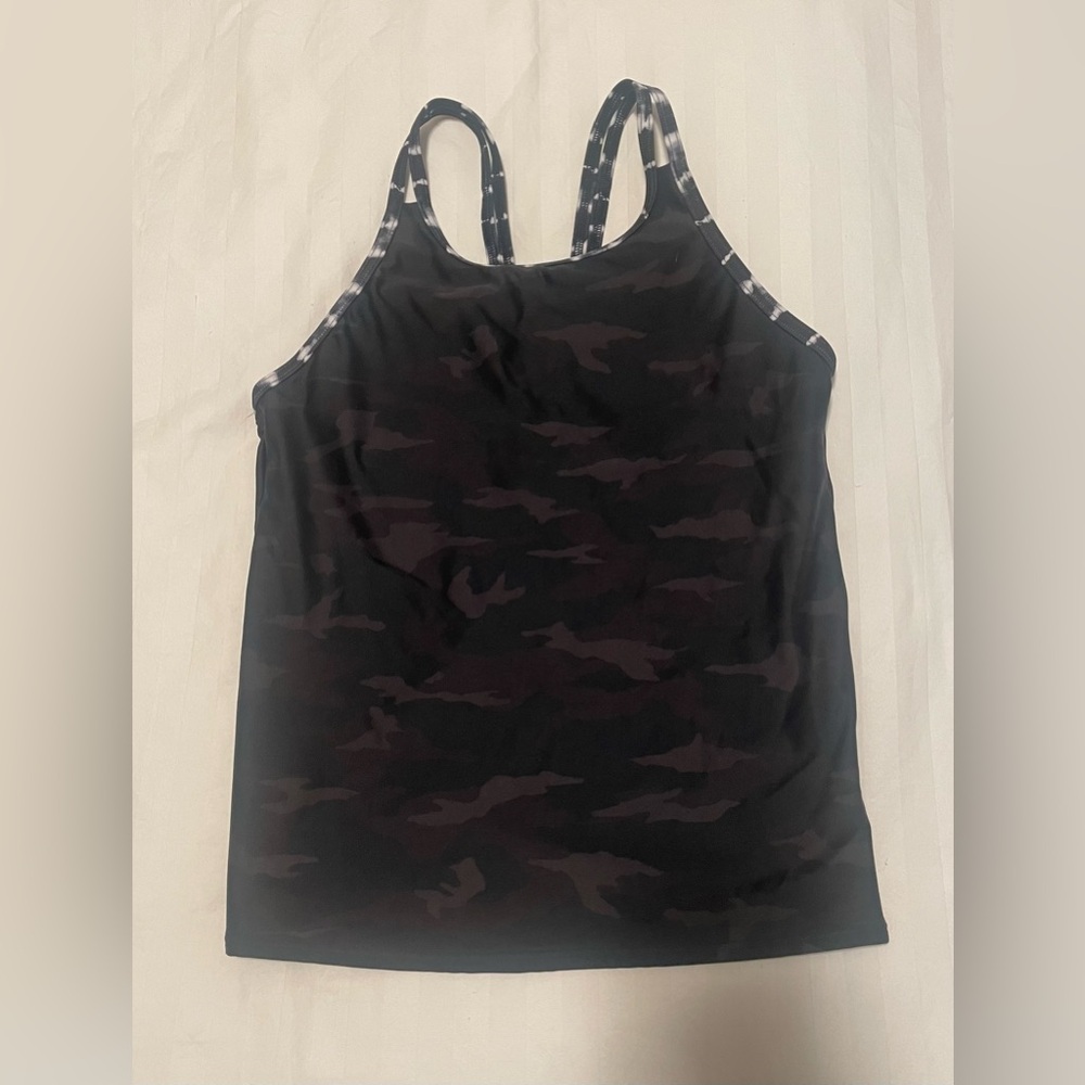 Athleta Girl Camo Tie Dye Tankini Top - size XXL
